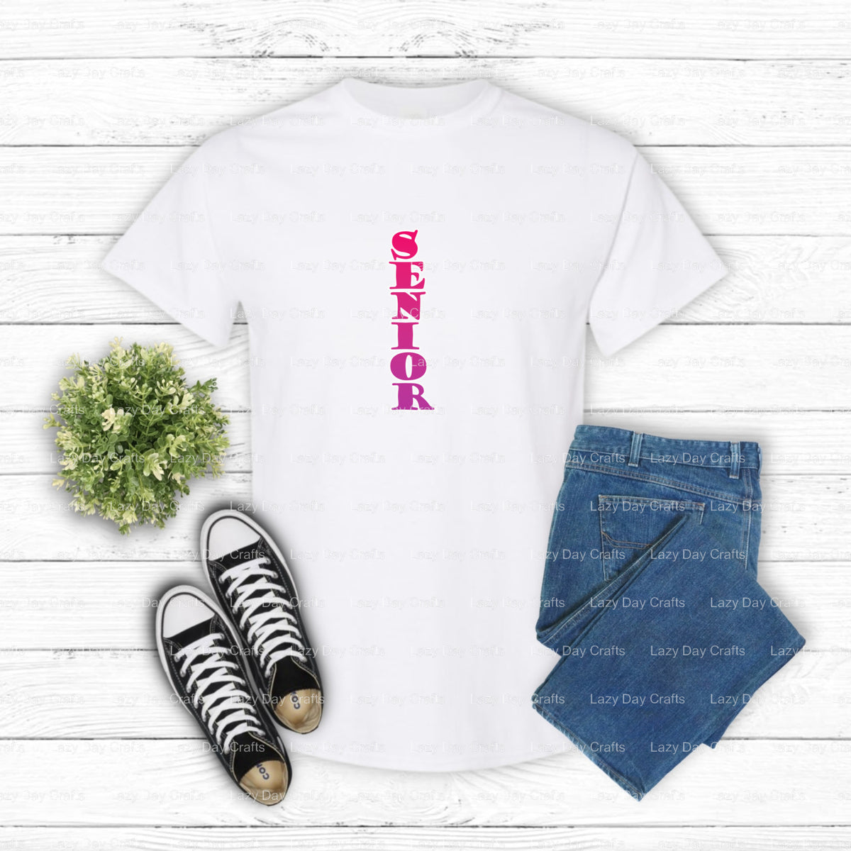 SENIOR 2024 Class of – DTF Transfer (view 1 of 2) – by Lazy Day Crafts – DTF Transfers – DTF Transfers, Premade DTF