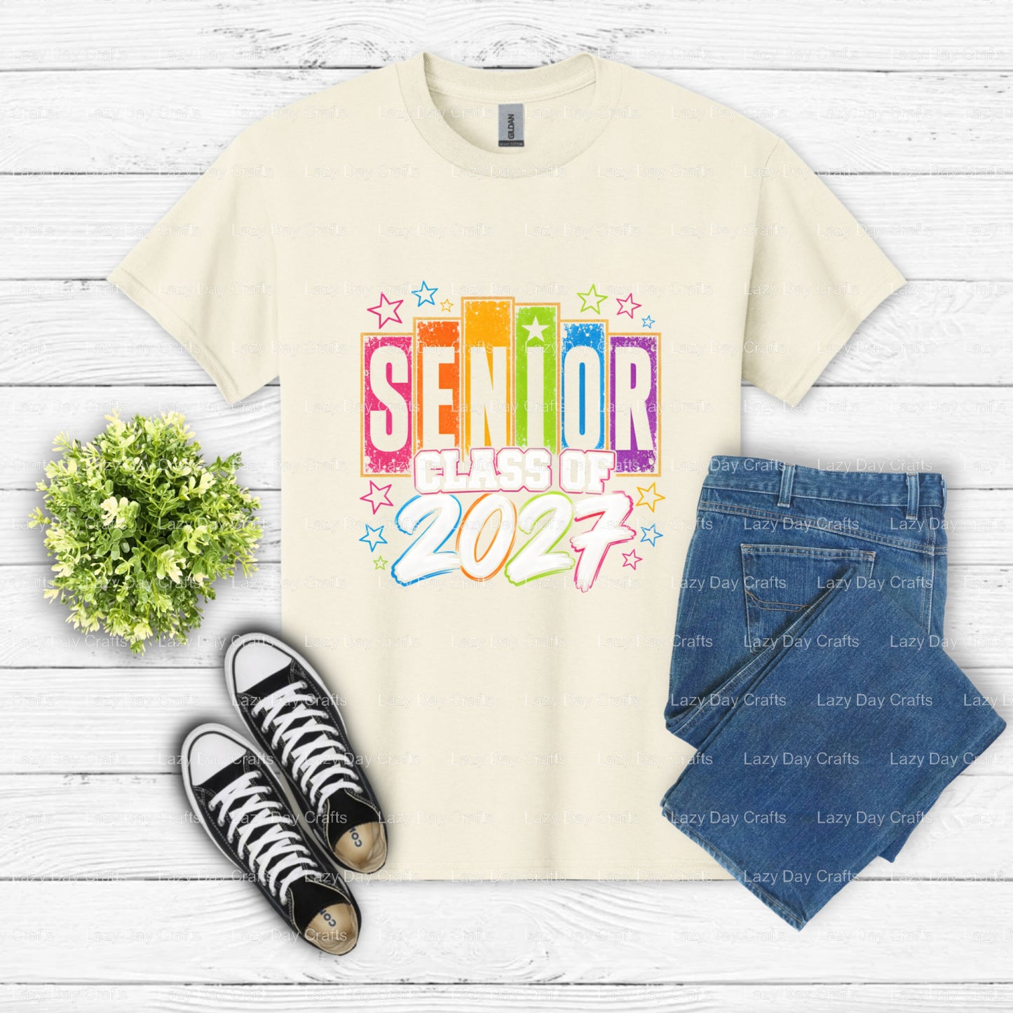 SENIOR 2024 – DTF Transfer (view 2 of 2) – by Lazy Day Crafts – DTF Transfers – DTF Transfers, Premade DTF