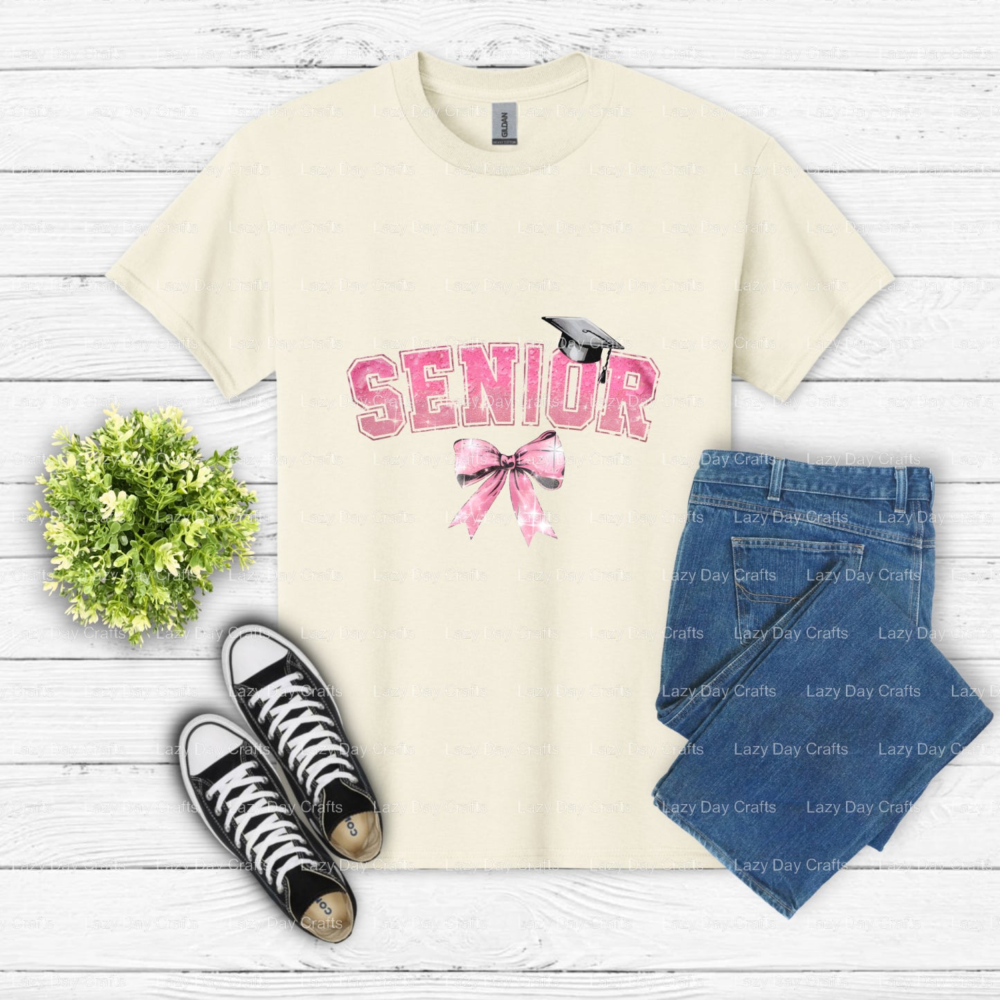 SENIOR 2024 – Senior Graduation DTF Transfer (view 2 of 2) – by Lazy Day Crafts – DTF Transfers – DTF Transfers, Premade DTF