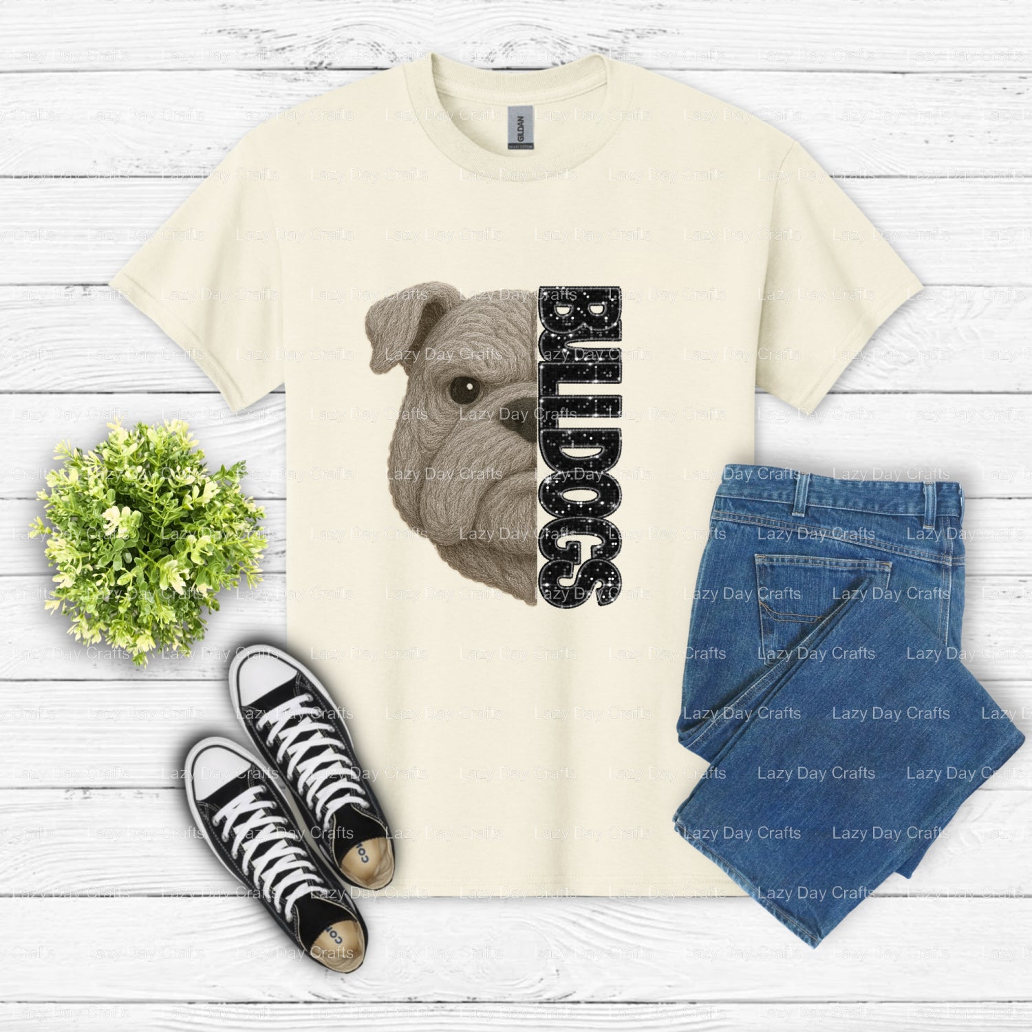 SENIOR 24 Bulldog Graduation – School Mascot DTF Transfer (view 2 of 2) – by Lazy Day Crafts – DTF Transfers – School Masc...
