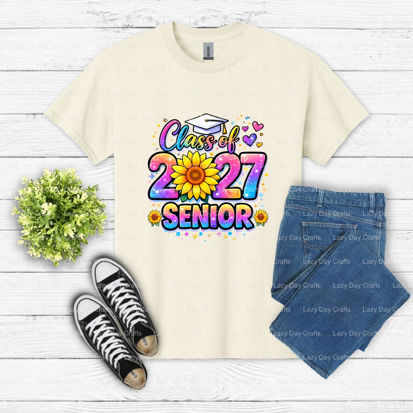 Senior Class of 2024 – Graduation DTF Transfer (view 2 of 2) – by Lazy Day Crafts – DTF Transfers – DTF Transfers, custom...