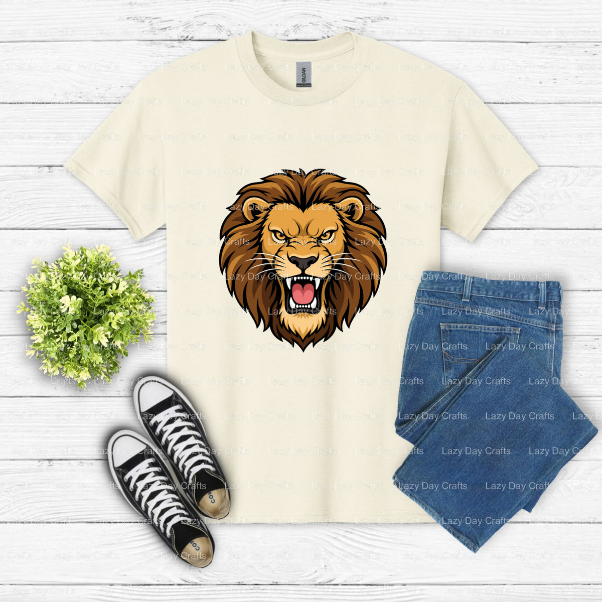 SENIOR Lion Crown – Premade DTF Transfer (view 1 of 2) – by Lazy Day Crafts – DTF Transfers – DTF Transfers, custom apparel