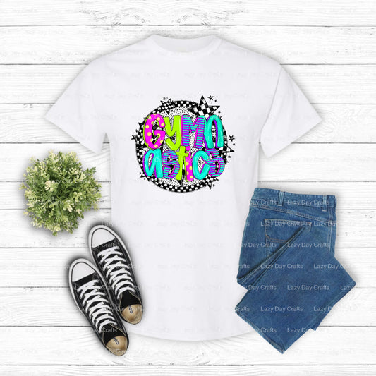 SHINE BRIGHT IT'S GYMNASTICS NIGHT – Gymnastics DTF Transfer (view 2 of 2) – by Lazy Day Crafts – DTF Transfers – Gymnasti...