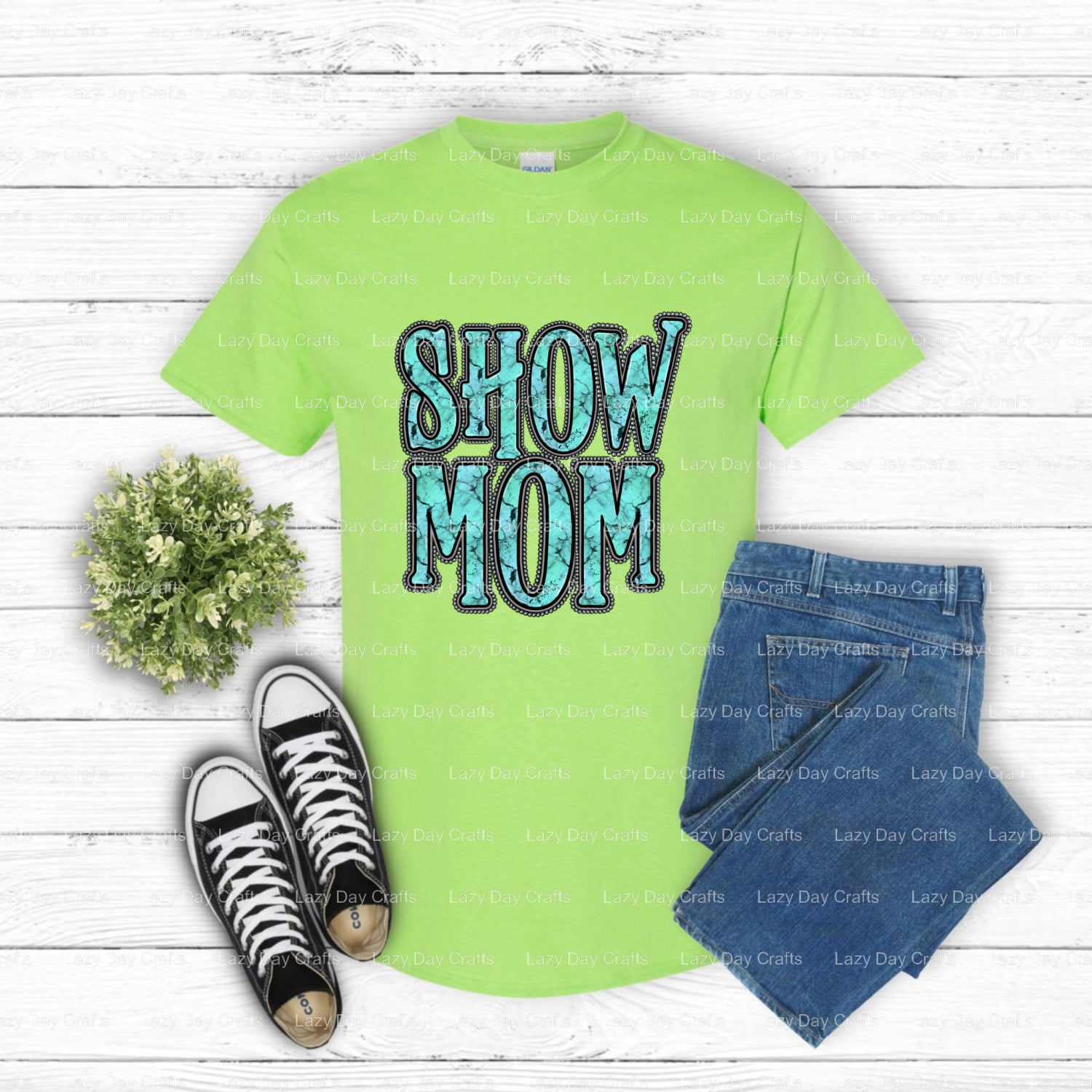 SHOW MOM 4-H Ribbons – 4H Farming DTF Transfer (view 2 of 2) – by Lazy Day Crafts – DTF Transfers – DTF Transfers, apparel