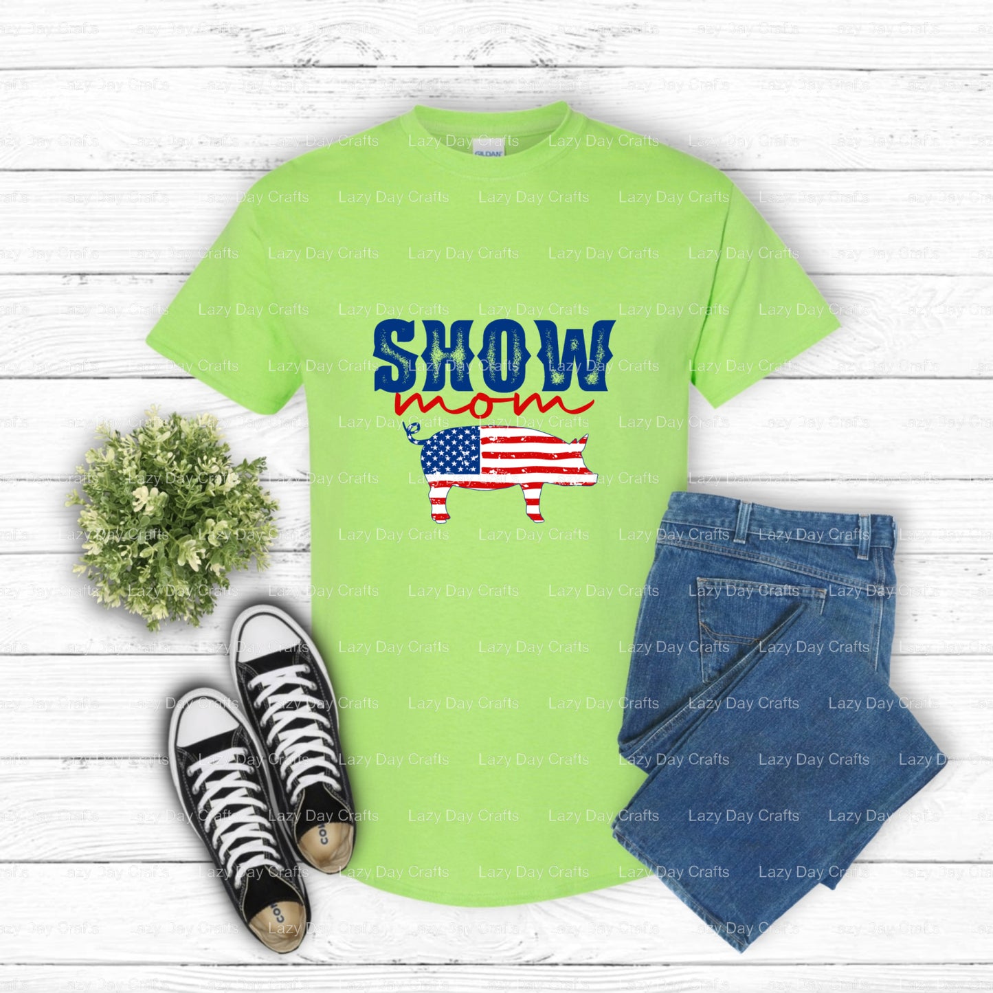 SHOW MOM – 4H Farming DTF Transfer (view 1 of 2) – by Lazy Day Crafts – DTF Transfers – DTF Transfers, 4H Farming