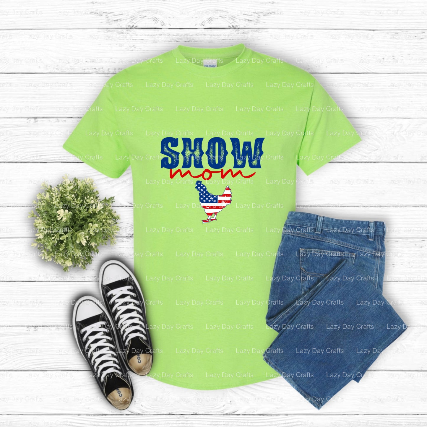 Show Mom – 4H Farming DTF Transfer (view 1 of 2) – by Lazy Day Crafts – DTF Transfers – 4H Farming, DTF Transfers