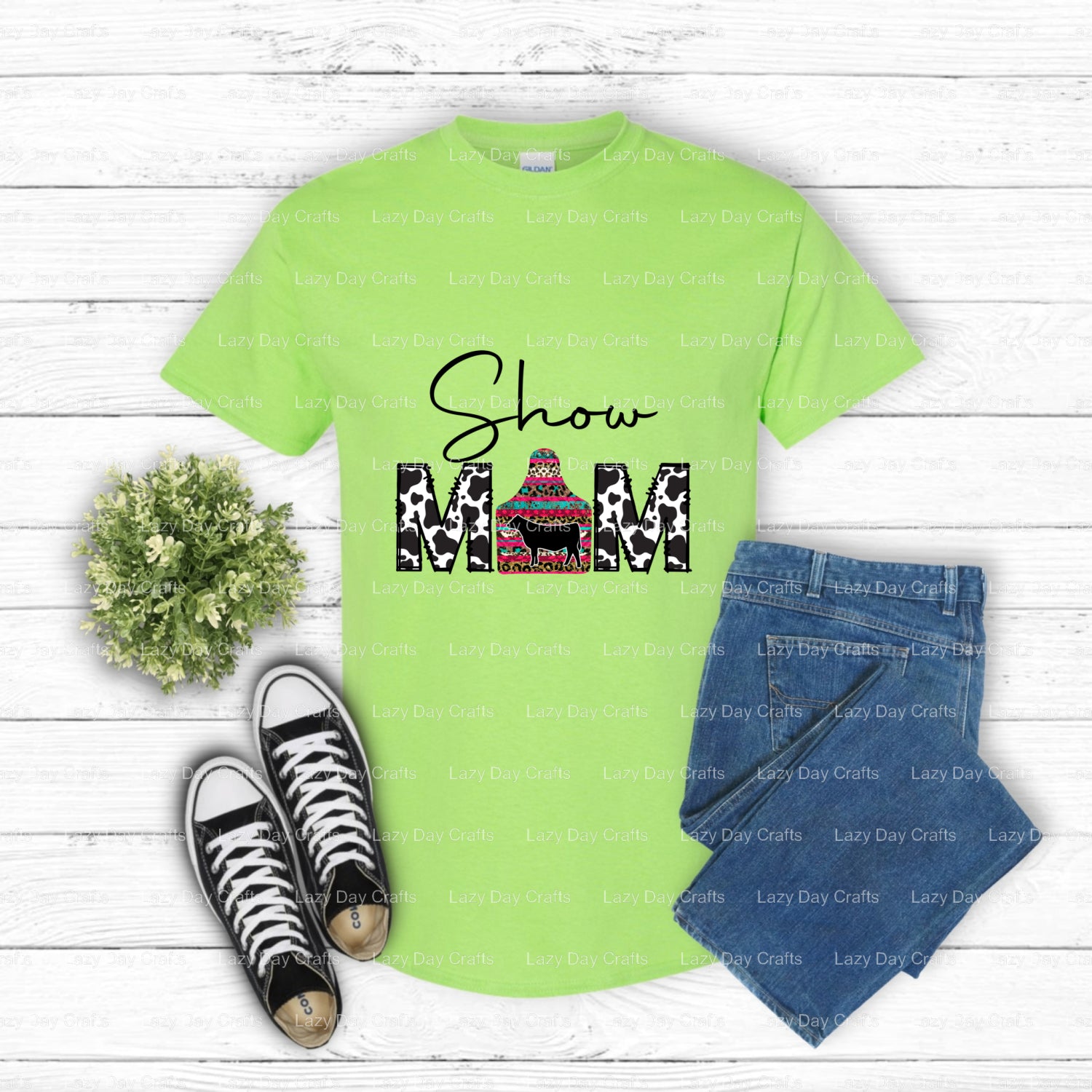 SHOW MOM – 4H Farming DTF Transfer (view 1 of 2) – by Lazy Day Crafts – DTF Transfers – DTF Transfers, 4H Farming