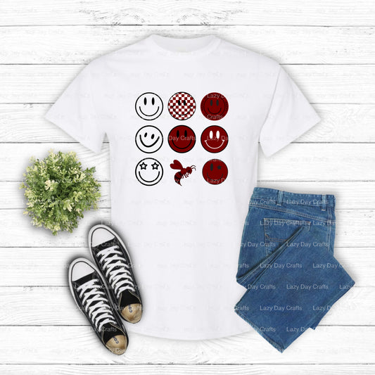 Smiley Hornet Mascot – School Spirit DTF Transfer (view 2 of 2) – by Lazy Day Crafts – DTF Transfers – School Mascot, Appa...