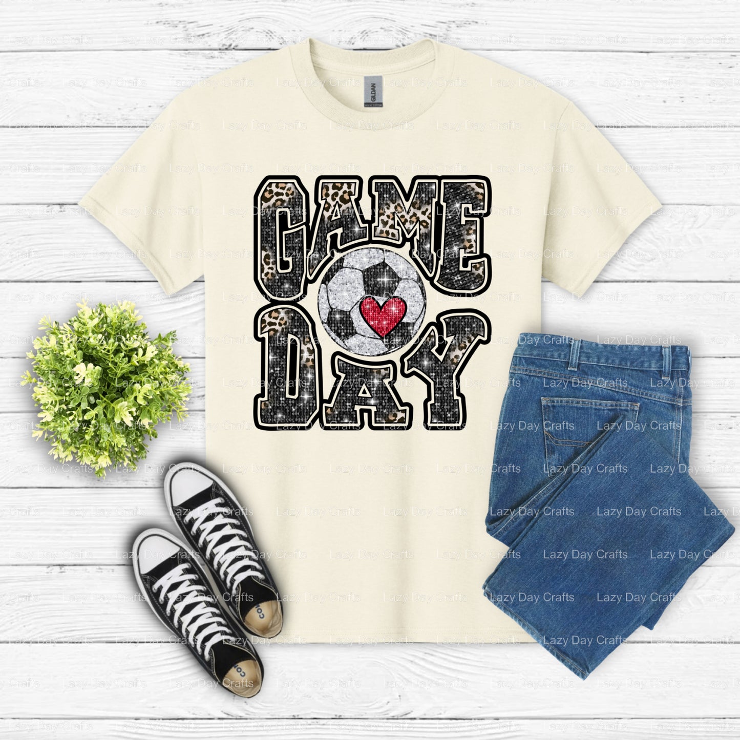 Soccer DTF Transfer (view 2 of 2) – by Lazy Day Crafts – DTF Transfers – DTF Transfers, custom apparel