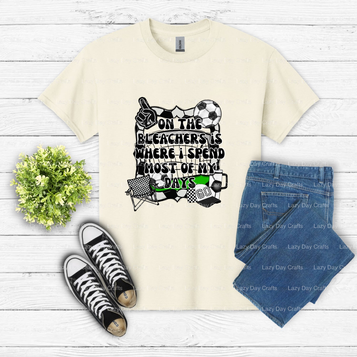 Soccer – DTF Transfer (view 2 of 2) – by Lazy Day Crafts – DTF Transfers – DTF Transfers, custom apparel