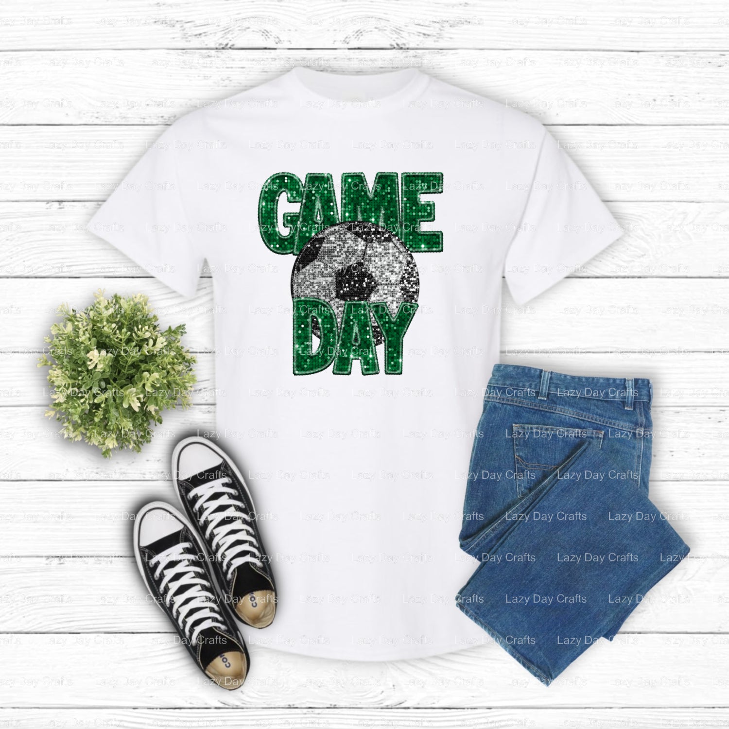 SOCCER GAME DAY – Soccer DTF Transfer (view 1 of 2) – by Lazy Day Crafts – DTF Transfers – DTF Transfers, Premade DTF