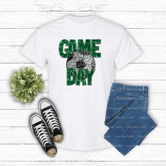 SOCCER GAME DAY – Soccer DTF Transfer (view 1 of 2) – by Lazy Day Crafts – DTF Transfers – DTF Transfers, Premade DTF
