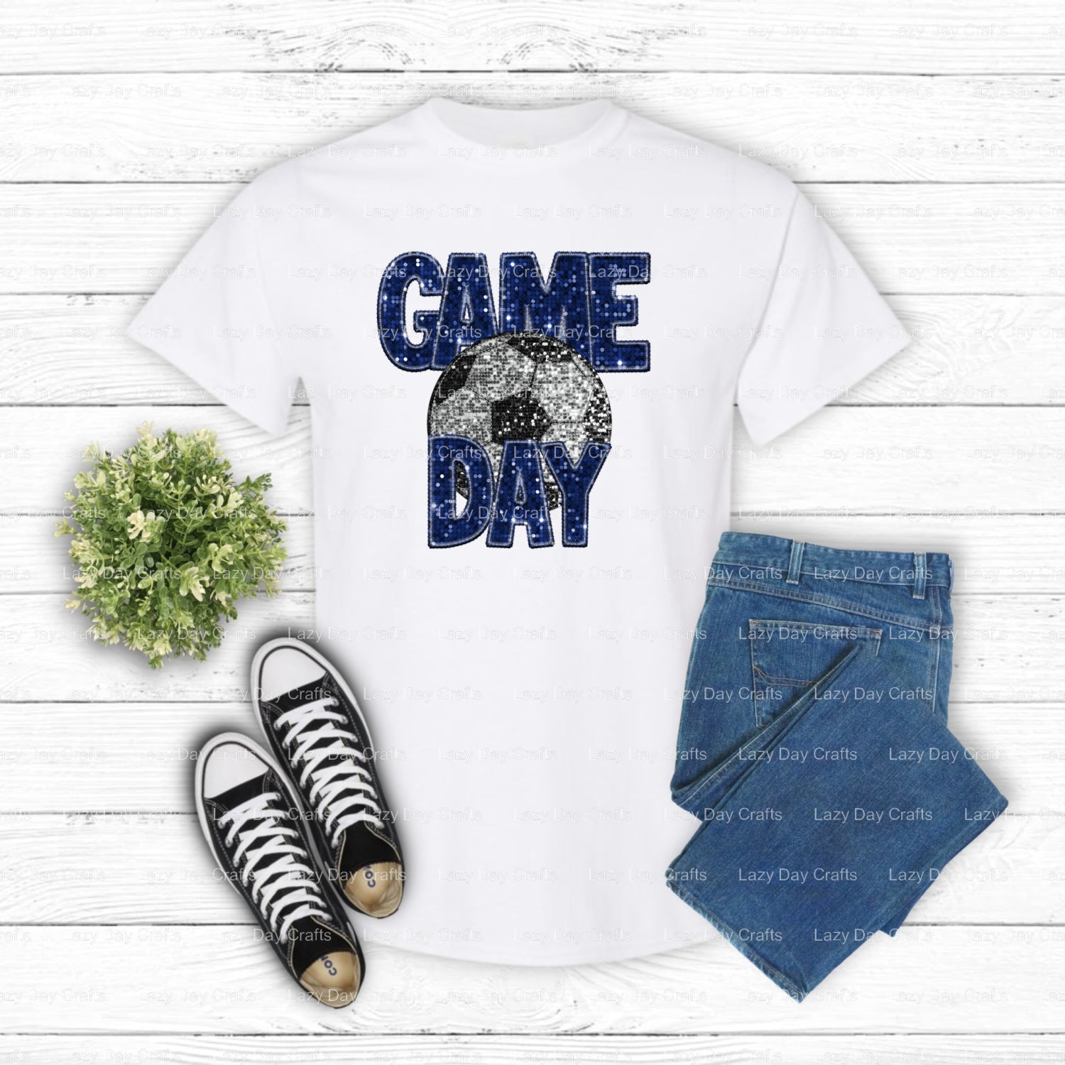 SOCCER GAME DAY – Soccer DTF Transfer (view 1 of 2) – by Lazy Day Crafts – DTF Transfers – DTF Transfers, Premade DTF