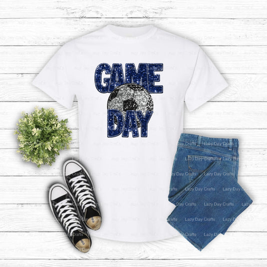 SOCCER GAME DAY – Soccer DTF Transfer (view 1 of 2) – by Lazy Day Crafts – DTF Transfers – DTF Transfers, Premade DTF