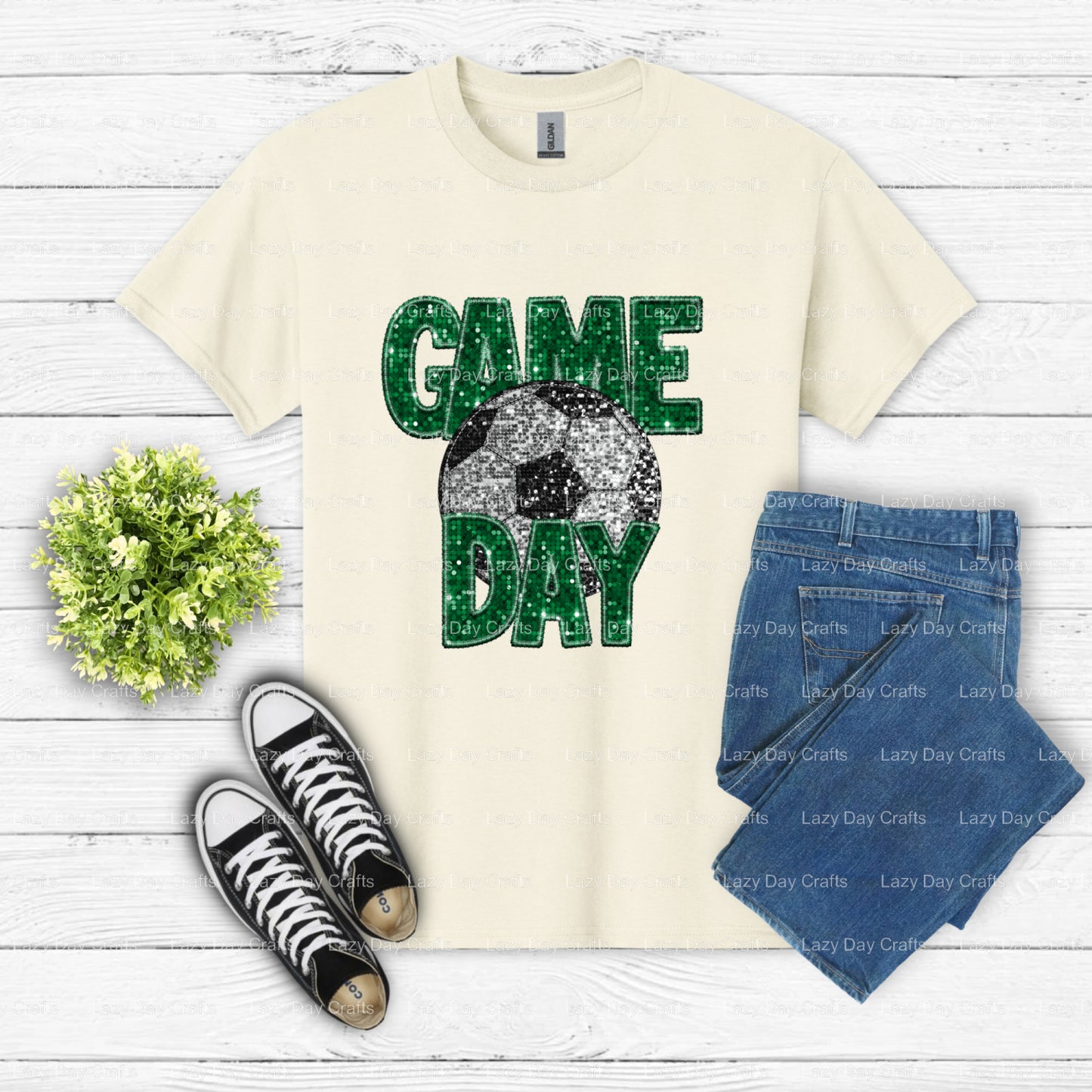 SOCCER GAME DAY – Soccer DTF Transfer (view 2 of 2) – by Lazy Day Crafts – DTF Transfers – DTF Transfers, Premade DTF