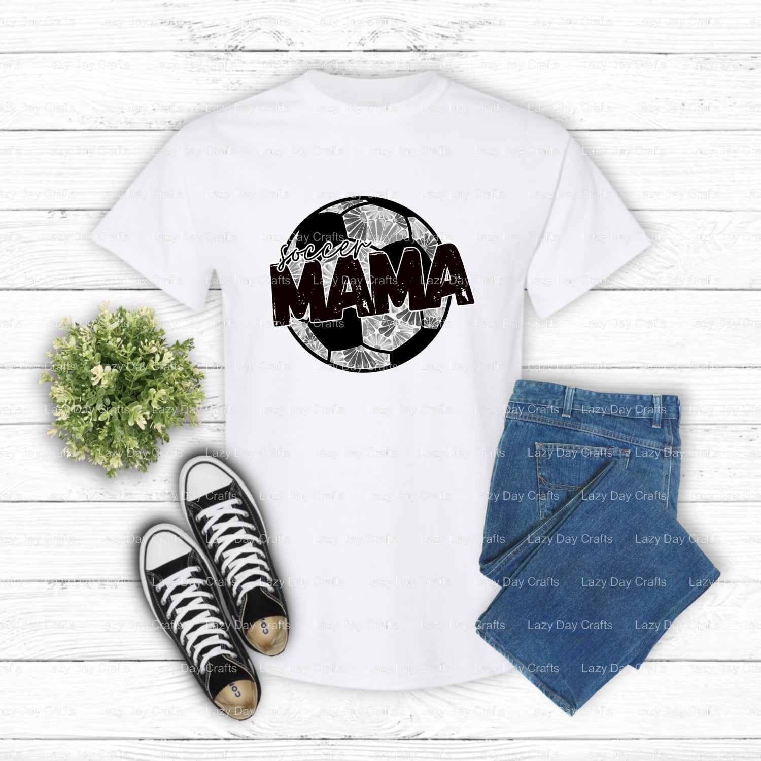 SOCCER MAMA – Soccer DTF Transfer (view 2 of 2) – by Lazy Day Crafts – DTF Transfers – DTF Transfers, Premade DTF