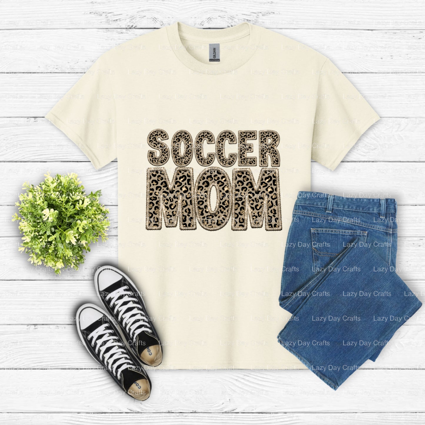 Soccer Mom – Soccer DTF Transfer (view 2 of 2) – by Lazy Day Crafts – DTF Transfers – DTF Transfers, Premade DTF