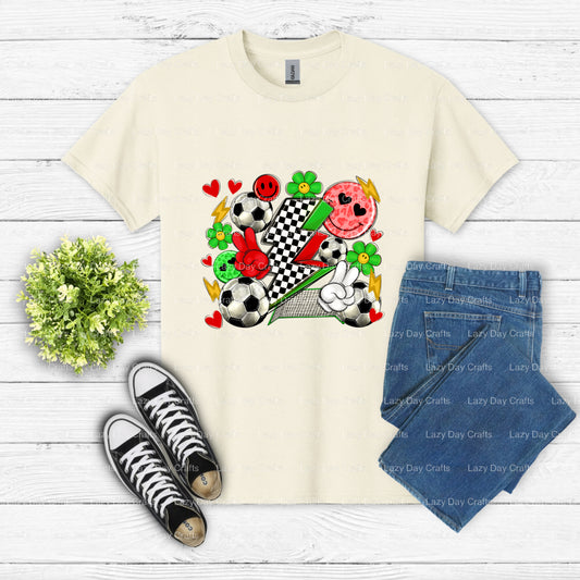 SOCCER – Soccer DTF Transfer (view 1 of 2) – by Lazy Day Crafts – DTF Transfers – Soccer, DTF Transfers