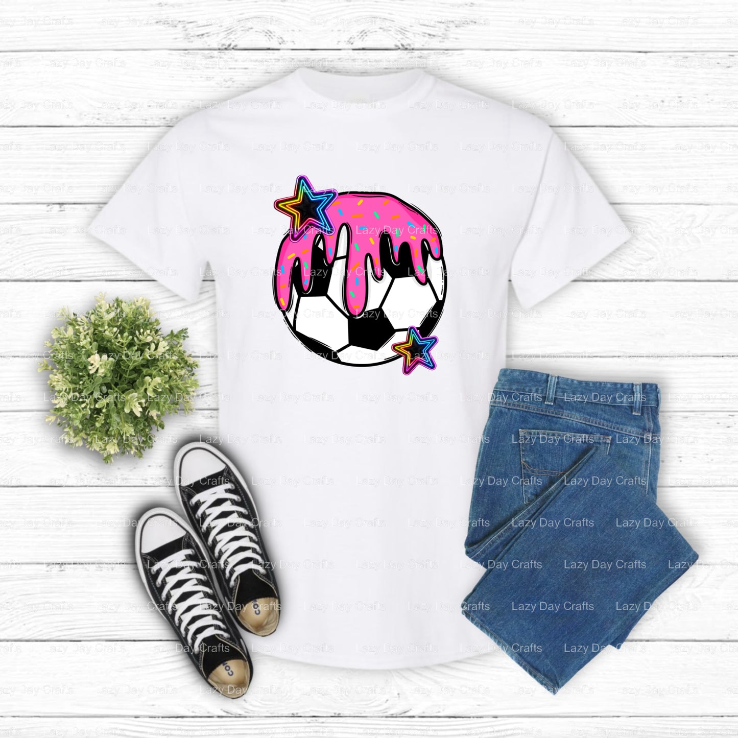 SOCCER – Soccer DTF Transfer (view 1 of 2) – by Lazy Day Crafts – DTF Transfers – DTF Transfers, Premade DTF