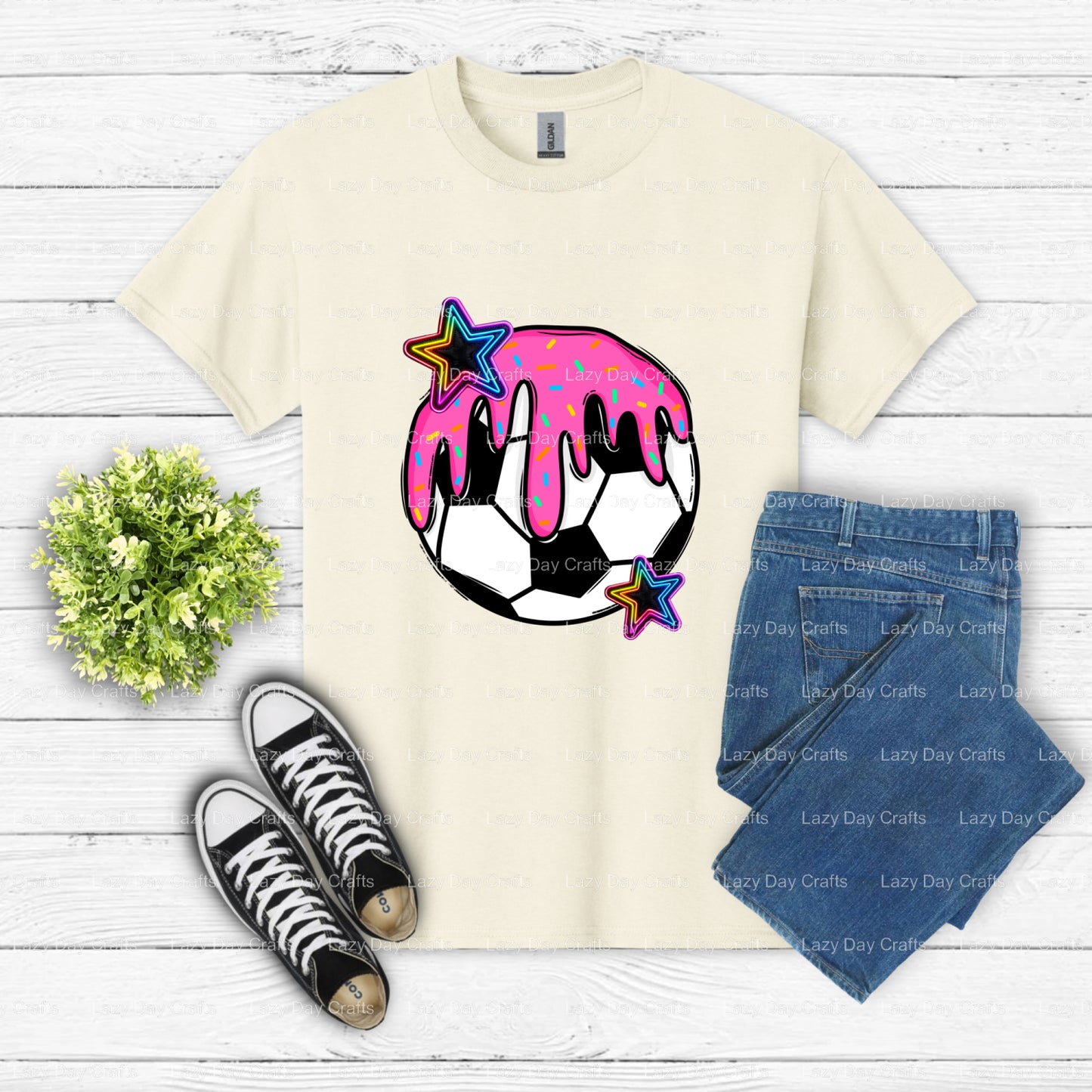 SOCCER – Soccer DTF Transfer (view 2 of 2) – by Lazy Day Crafts – DTF Transfers – DTF Transfers, Premade DTF
