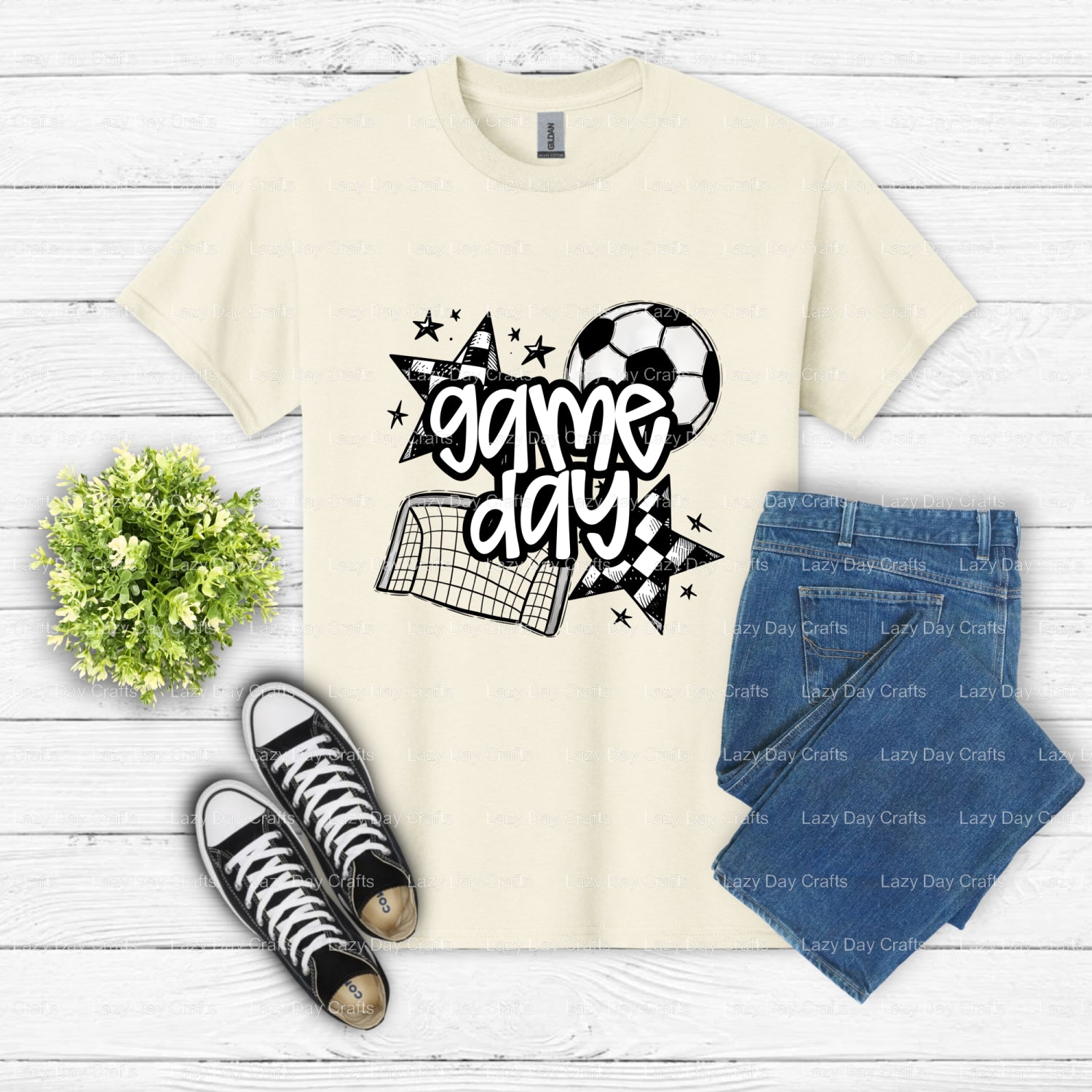 SOCCER – Soccer DTF Transfer (view 2 of 2) – by Lazy Day Crafts – DTF Transfers – DTF Transfers, Premade DTF
