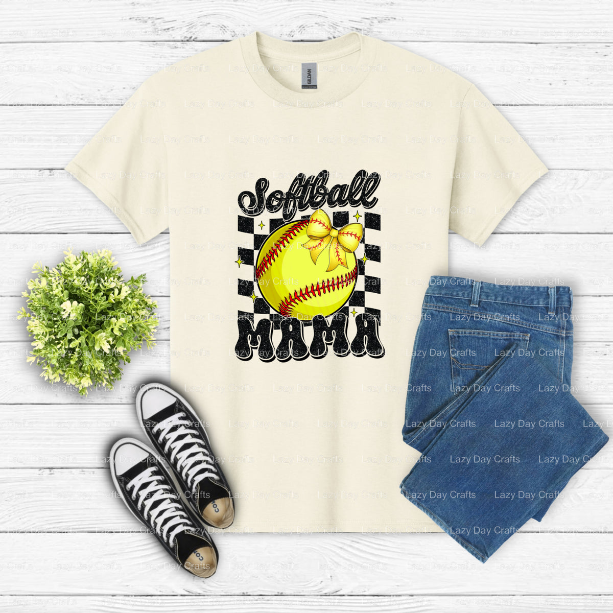 SOFTBALL – DTF Transfer Ready to Press (view 2 of 2) – by Lazy Day Crafts – DTF Transfers – DTF Transfers, Premade DTF