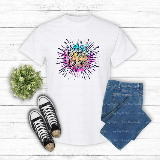 Spirited Bear Mascot – School Spirit DTF Transfer (view 1 of 2) – by Lazy Day Crafts – DTF Transfers – School Mascot, DTF...