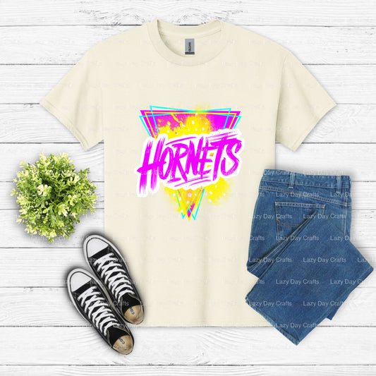 Spirited Hornet School Mascot – DTF Transfer (view 1 of 2) – by Lazy Day Crafts – DTF Transfers – School Mascot, Premade DTF