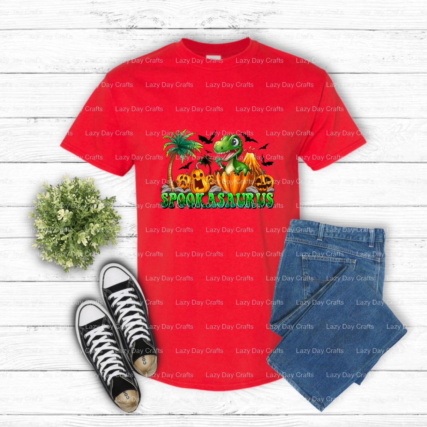 Spookasaurus – DTF Transfer (view 1 of 2) – by Lazy Day Crafts – DTF Transfers – DTF Transfers, Premade DTF