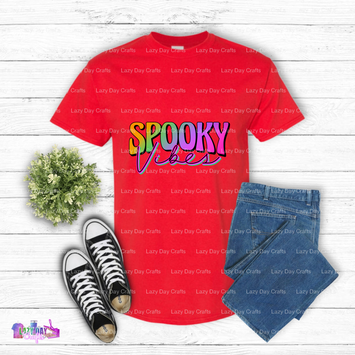 Spooky Face – Halloween DTF Transfer (view 1 of 2) – by Lazy Day Crafts – DTF Transfers – DTF Transfers, custom apparel