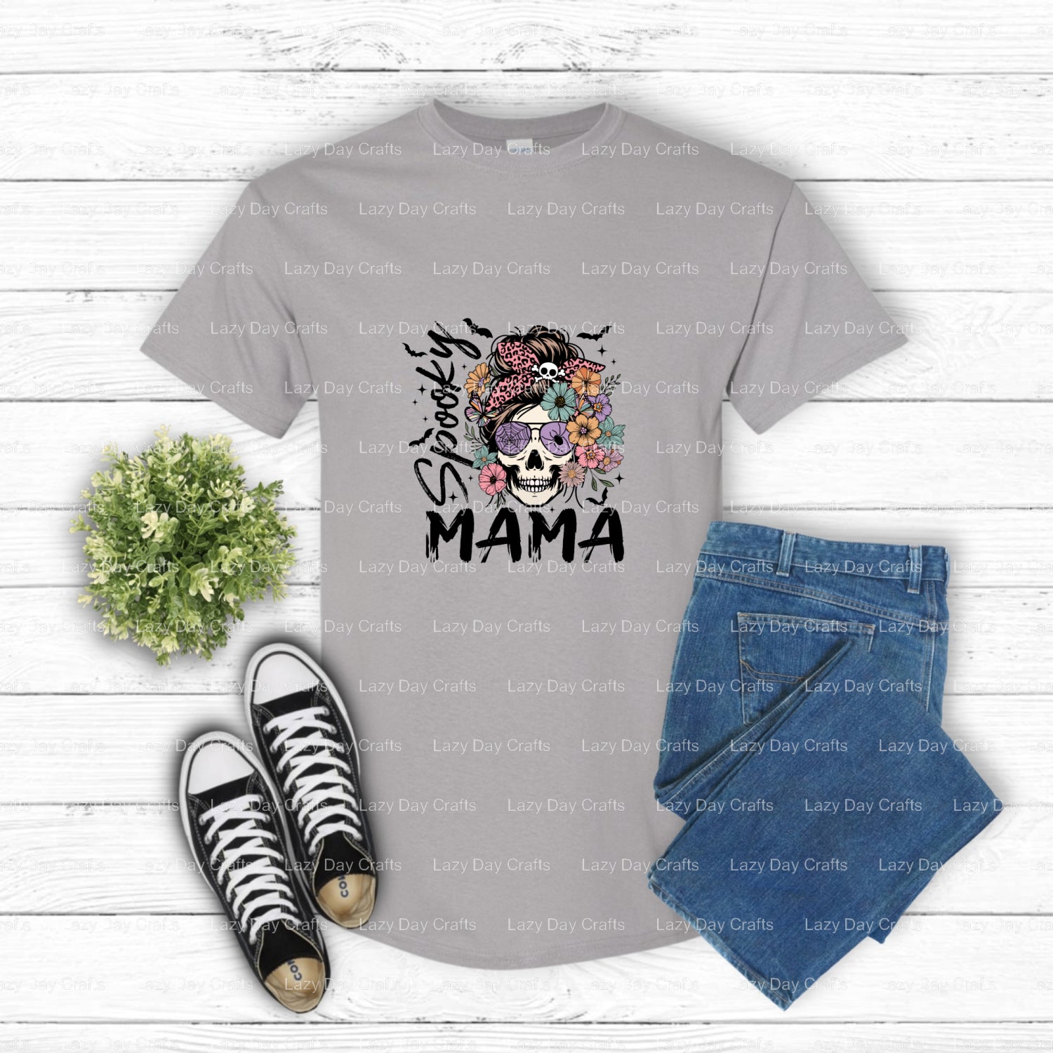 Spooky Mama – DTF Transfer (view 2 of 2) – by Lazy Day Crafts – DTF Transfers – DTF Transfers, custom apparel