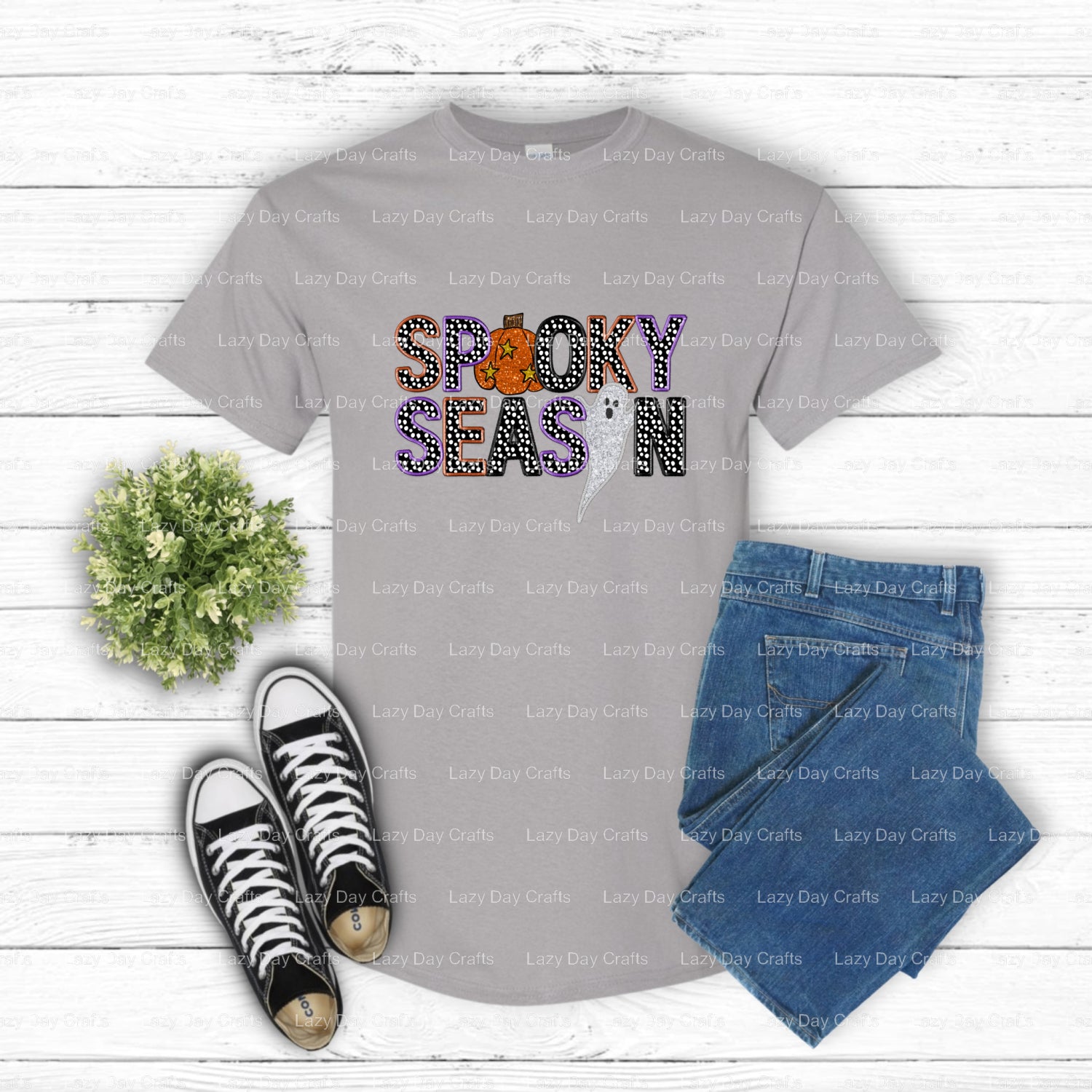 SPOOKY SEASON DOTS – Premade DTF Transfer (view 1 of 2) – by Lazy Day Crafts – DTF Transfers – DTF Transfers, Premade DTF