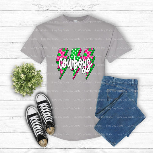 ST PATRICK Cowboy Mascot – School Spirit DTF Transfer (view 1 of 2) – by Lazy Day Crafts – DTF Transfers – School Mascot,...