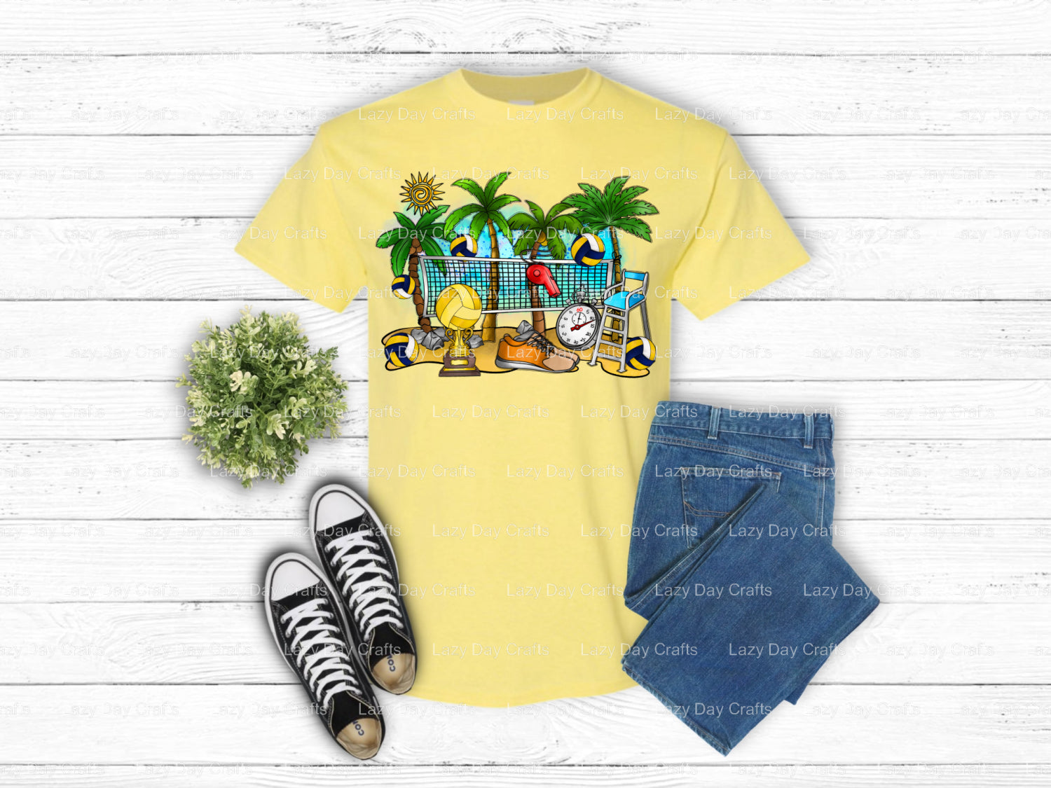 SUMMER BEACH VOLLEYBALL – Volleyball DTF Transfer (view 2 of 2) – by Lazy Day Crafts – DTF Transfers – Volleyball, DTF Tra...