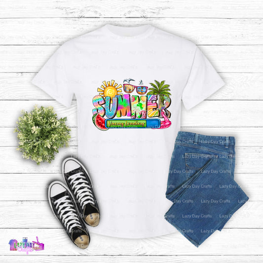 Summer Vacation Loading... Ready to Press DTF Transfer (view 2 of 2) – by Lazy Day Crafts – DTF Transfers – DTF Transfers,...