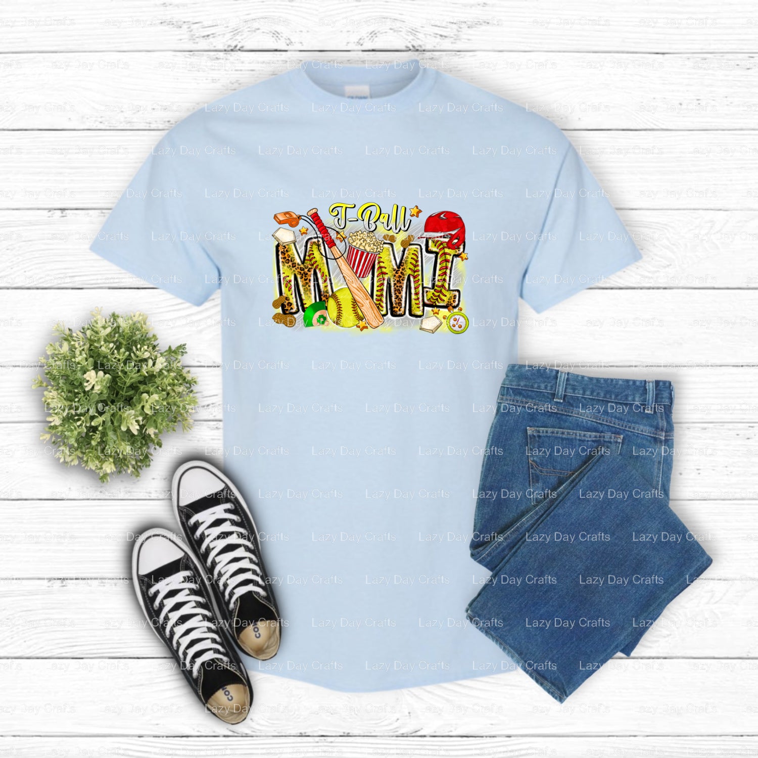 T-Ball Mimi – DTF Transfer (view 2 of 2) – by Lazy Day Crafts – DTF Transfers – DTF Transfers, custom apparel