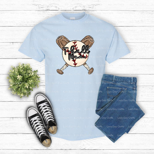 T-Ball Mom – T-Ball DTF Transfer (view 1 of 2) – by Lazy Day Crafts – DTF Transfers – DTF Transfers, Premade DTF