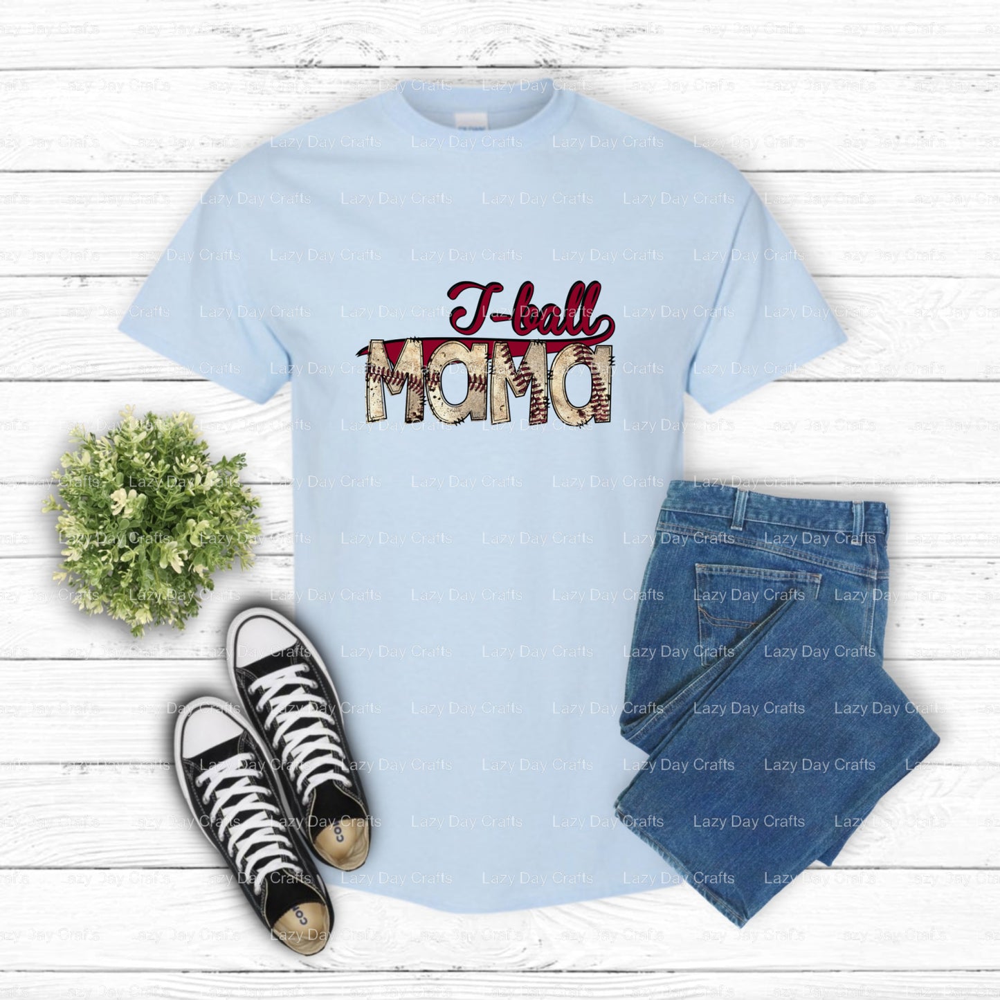 Tball Mama – T-Ball DTF Transfer (view 1 of 2) – by Lazy Day Crafts – DTF Transfers – DTF Transfers, custom apparel