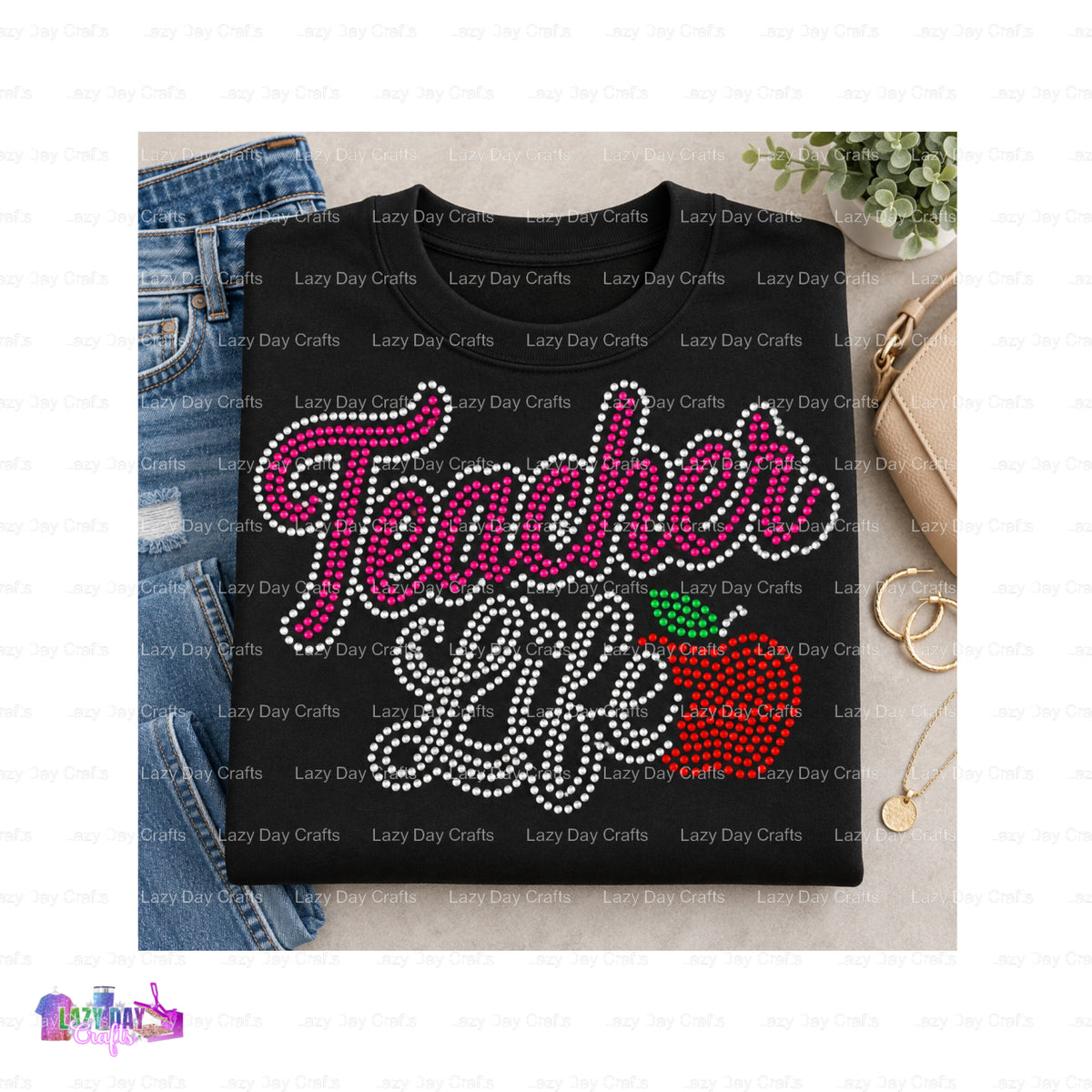 TEAM MOM – Spangle Transfer – by Lazy Day Crafts – Spangle Transfers – Spangle Transfers, Spangles