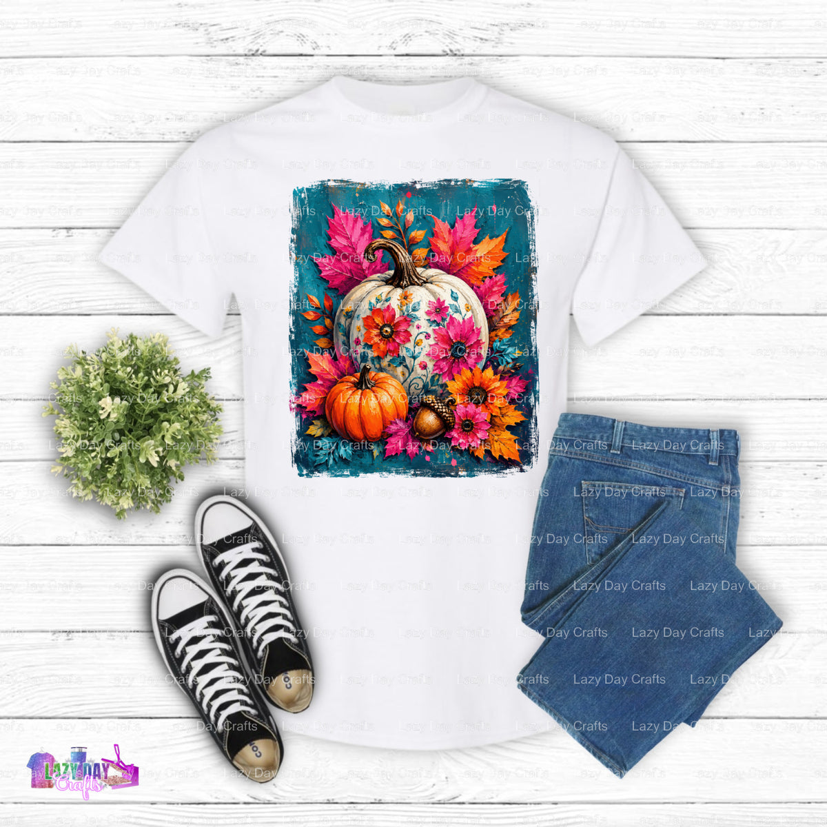 Thankful Grateful Blessed – Thanksgiving DTF Transfer (view 1 of 2) – by Lazy Day Crafts – DTF Transfers – DTF Transfers,...