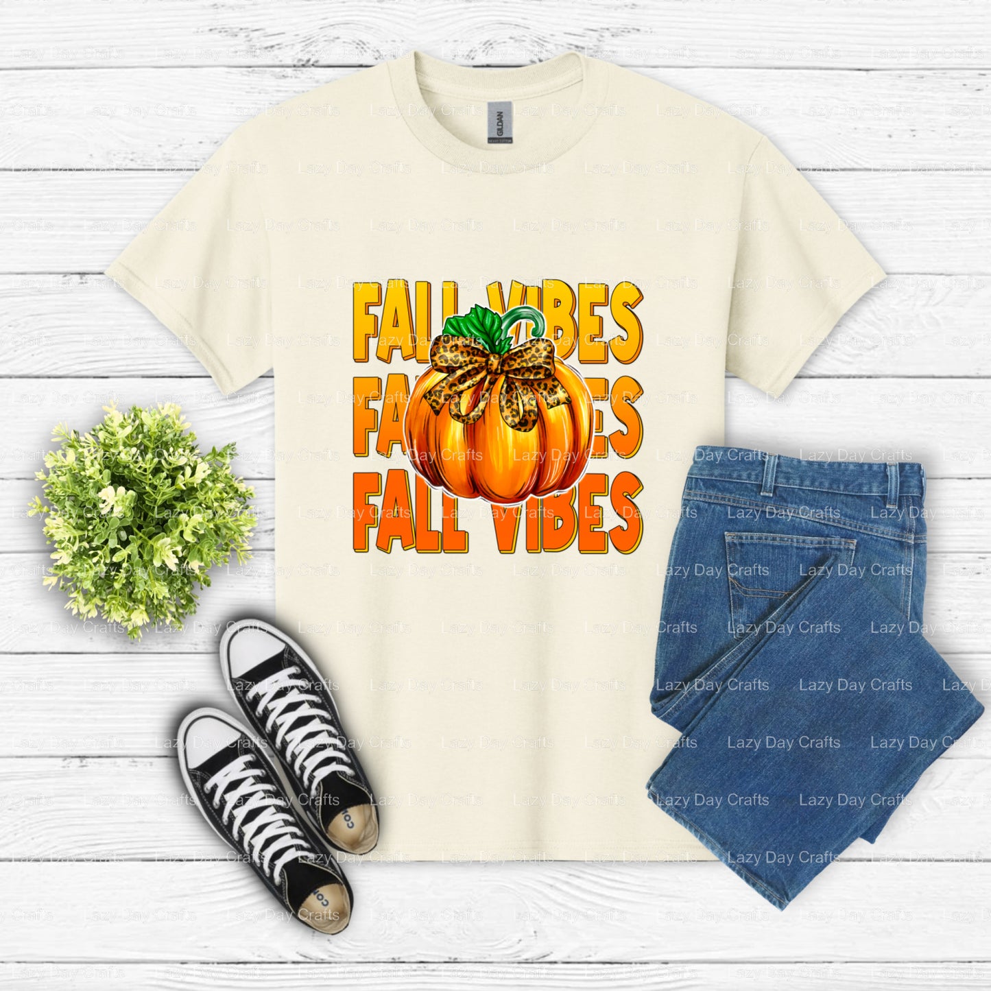 Thanksgiving Vibes – DTF Transfer (view 2 of 2) – by Lazy Day Crafts – DTF Transfers – DTF Transfers, custom apparel