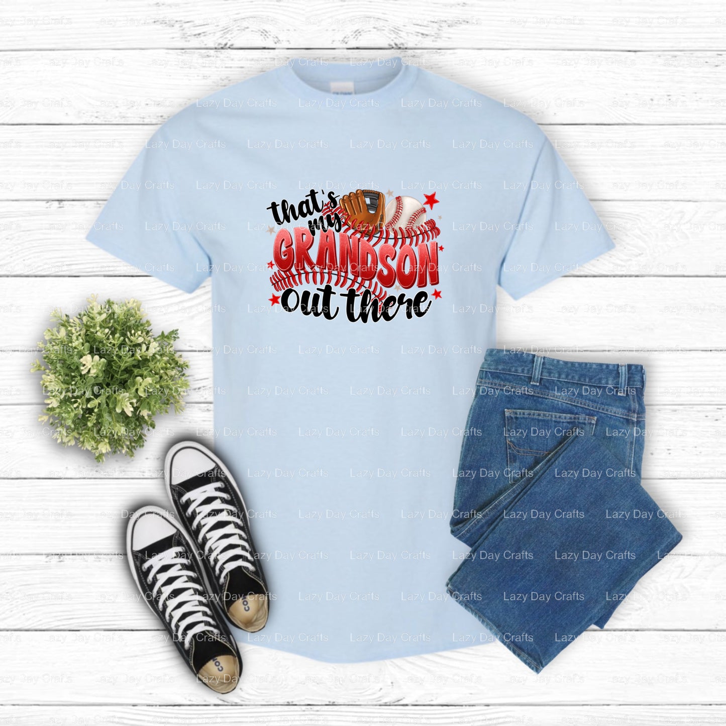 THAT'S MY GRANDSON OUT THERE – Baseball DTF Transfer (view 1 of 2) – by Lazy Day Crafts – DTF Transfers – Baseball, DTF Tr...