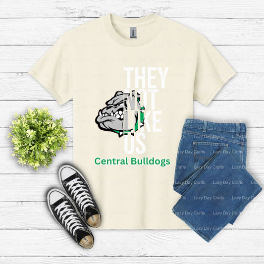 They Not Like Us - central_bulldogs – School Mascot DTF Transfer (view 1 of 2) – by Lazy Day Crafts – DTF Transfers – Scho...