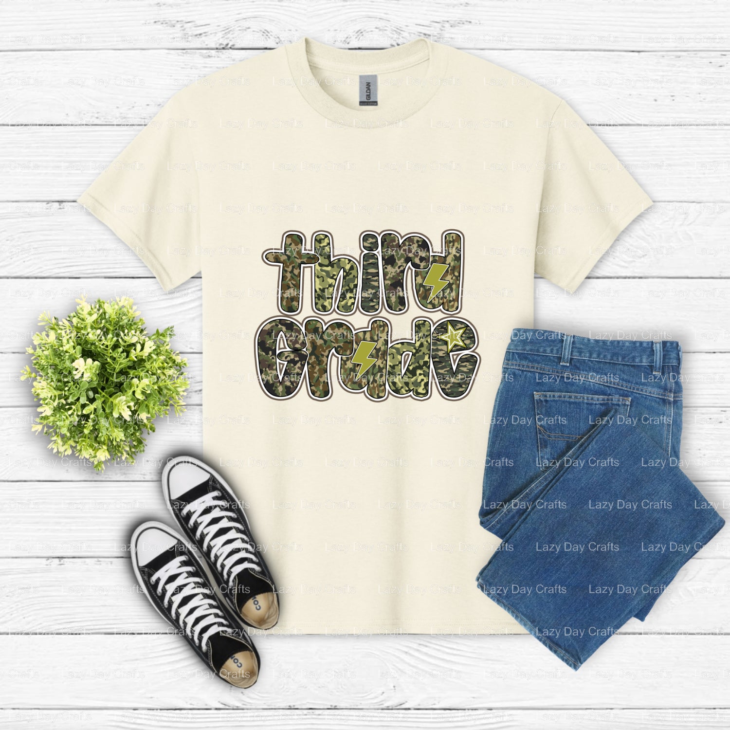 Third Grade Team Rockin' On The First Day – First School Day DTF Transfer (view 2 of 2) – by Lazy Day Crafts – DTF Transfe...