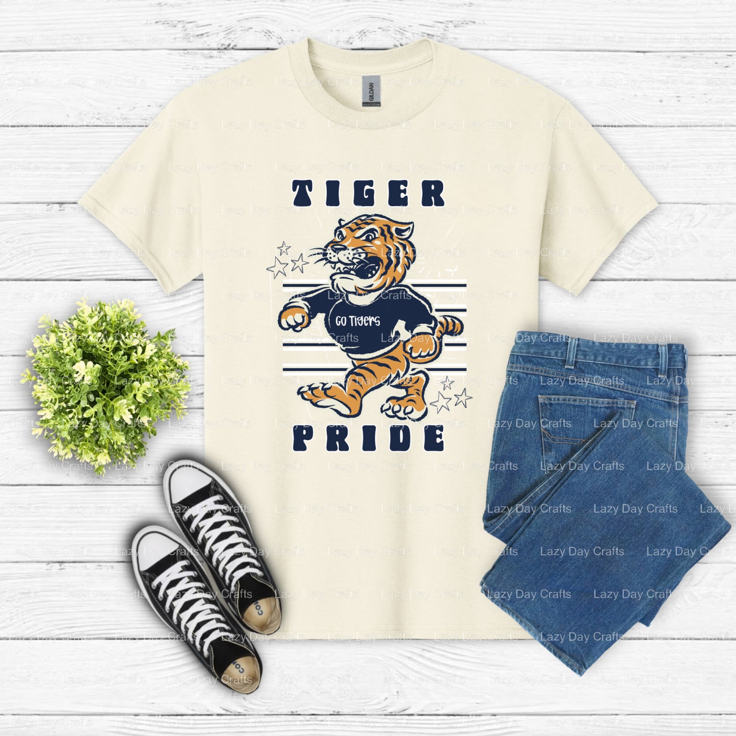 TIGERS – DTF Transfer (view 2 of 2) – by Lazy Day Crafts – DTF Transfers – DTF Transfers, Premade DTF