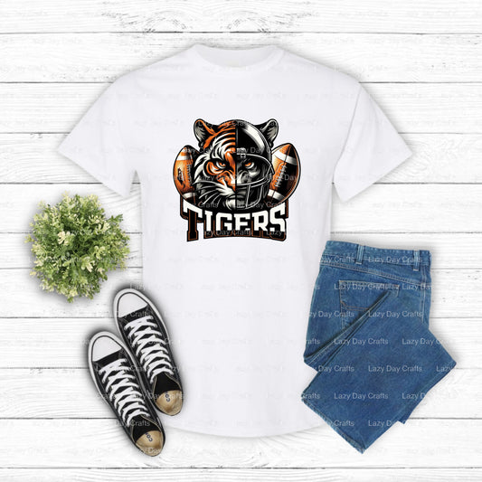 TIGERS – Mascot DTF Transfer (view 1 of 2) – by Lazy Day Crafts – DTF Transfers – DTF Transfers, Premade DTF