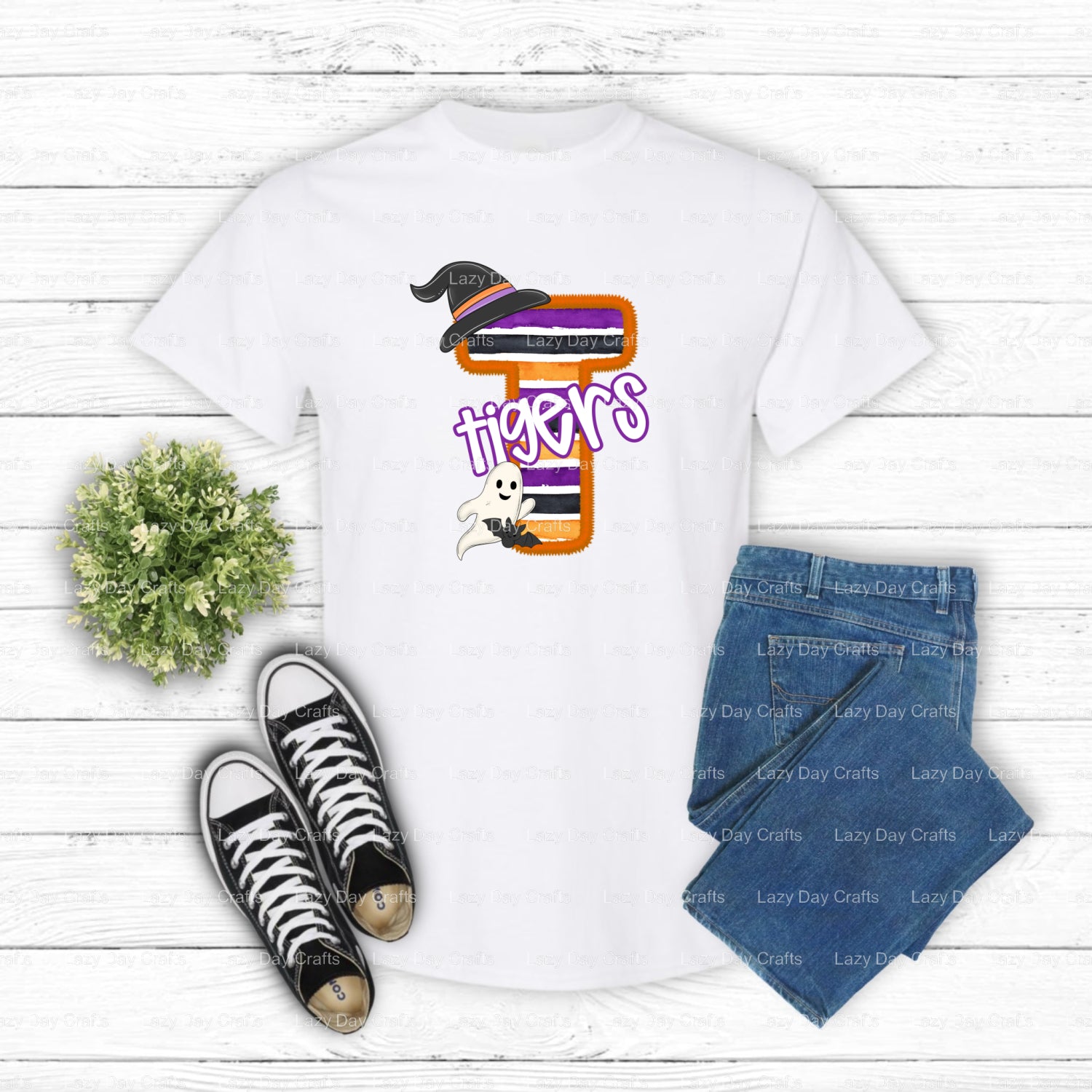 TIGERS Mascot School Spirit DTF Transfer (view 2 of 2) – by Lazy Day Crafts – DTF Transfers – DTF Transfers, Premade DTF