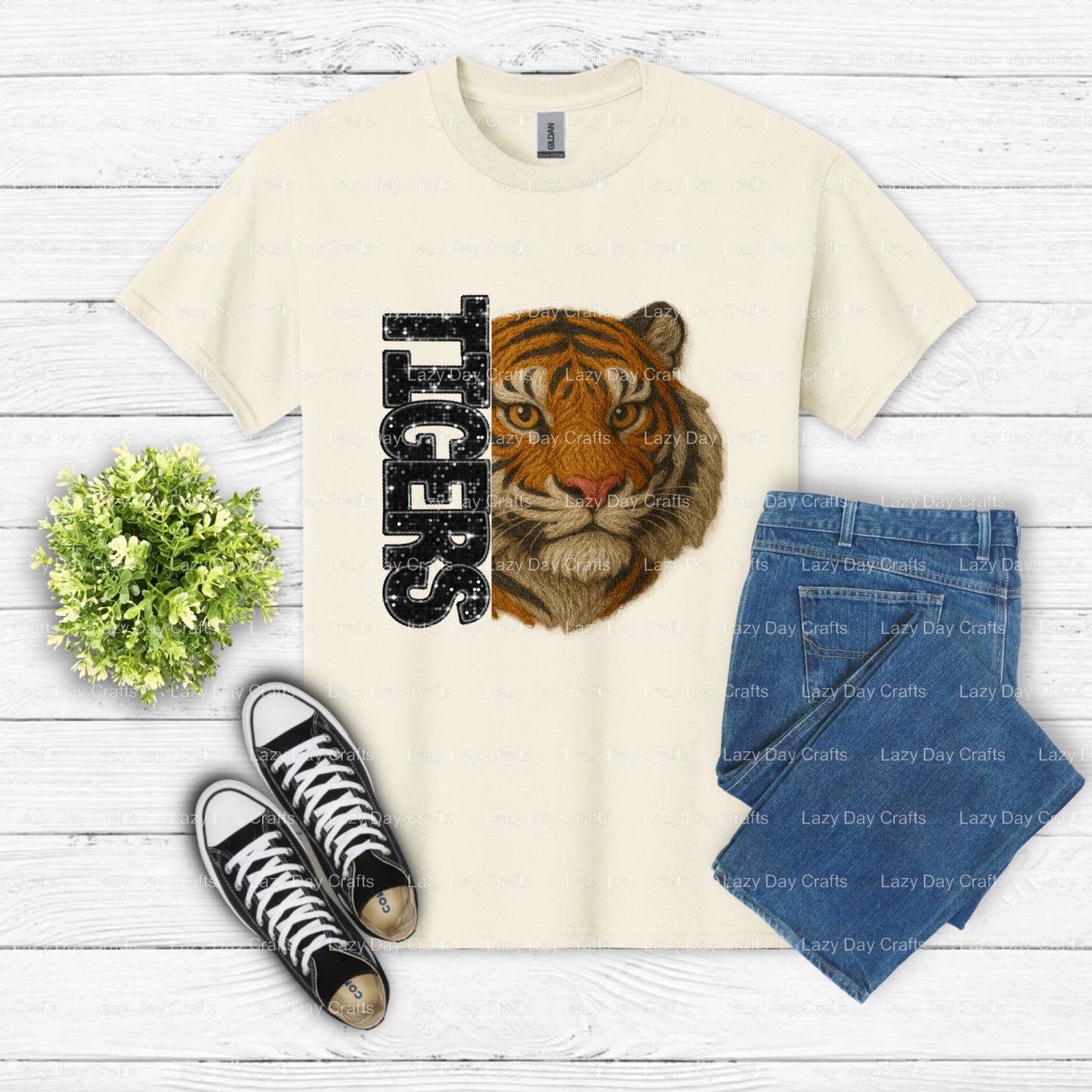 TIGERS – Premade DTF Transfer (view 2 of 2) – by Lazy Day Crafts – DTF Transfers – DTF Transfers, Premade DTF