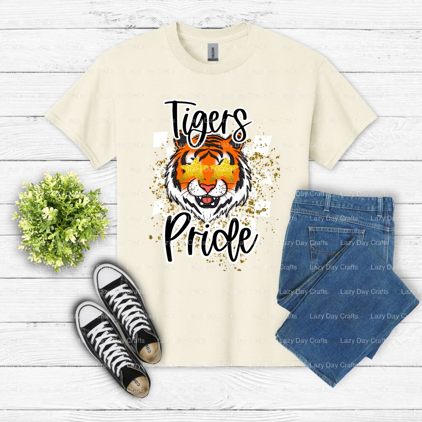 Tigers Pride – Tigers DTF Transfer (view 2 of 2) – by Lazy Day Crafts – DTF Transfers – DTF Transfers, DTF Transfers