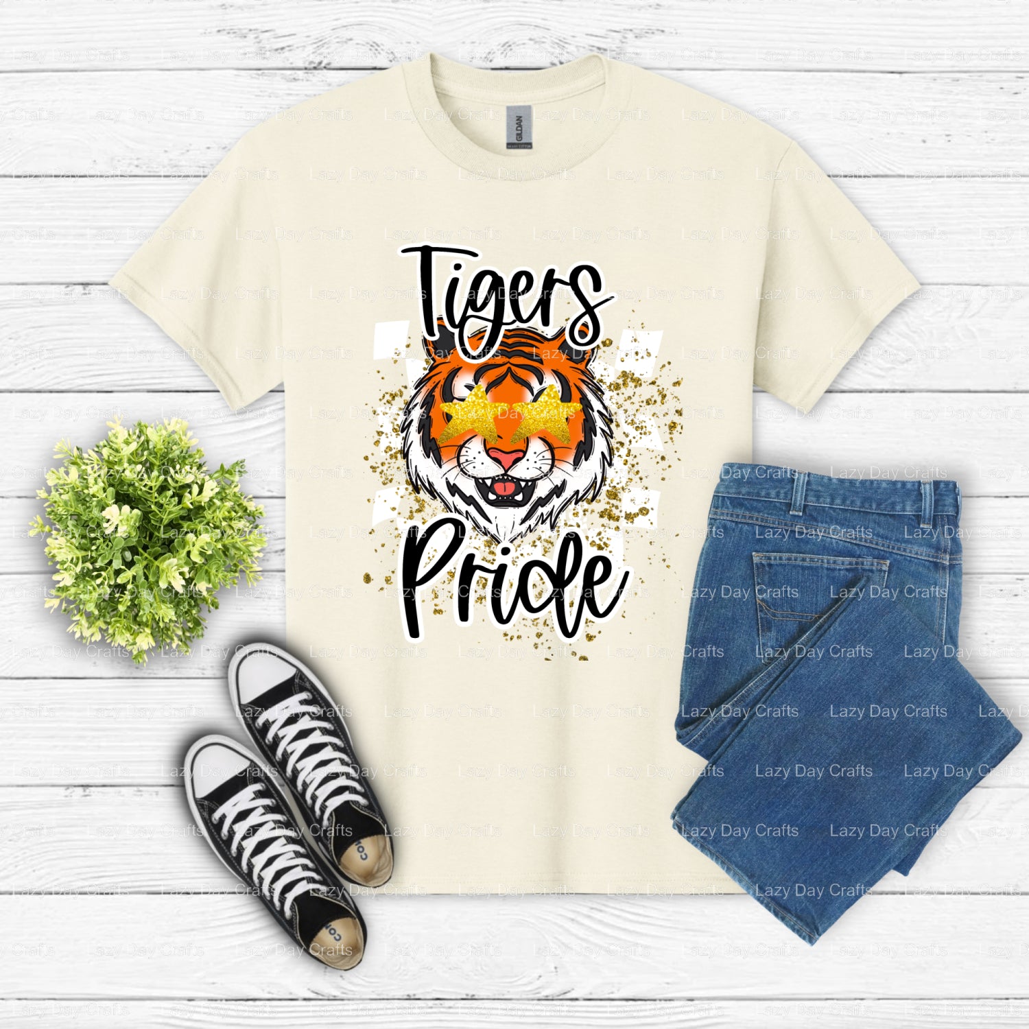 Tigers Pride – Tigers DTF Transfer (view 2 of 2) – by Lazy Day Crafts – DTF Transfers – DTF Transfers, DTF Transfers